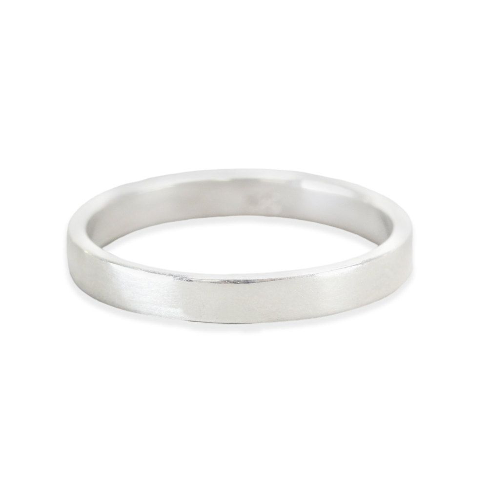 Metal Stamping Blanks Sterling Silver Ring Stamping Blank, 3mm Wide, SIZE 8, *PLEASE READ PRODUCT NOTE